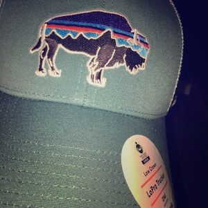 Patagonia Fitz Roy Bison LoPro Trucker Hat -  Teal